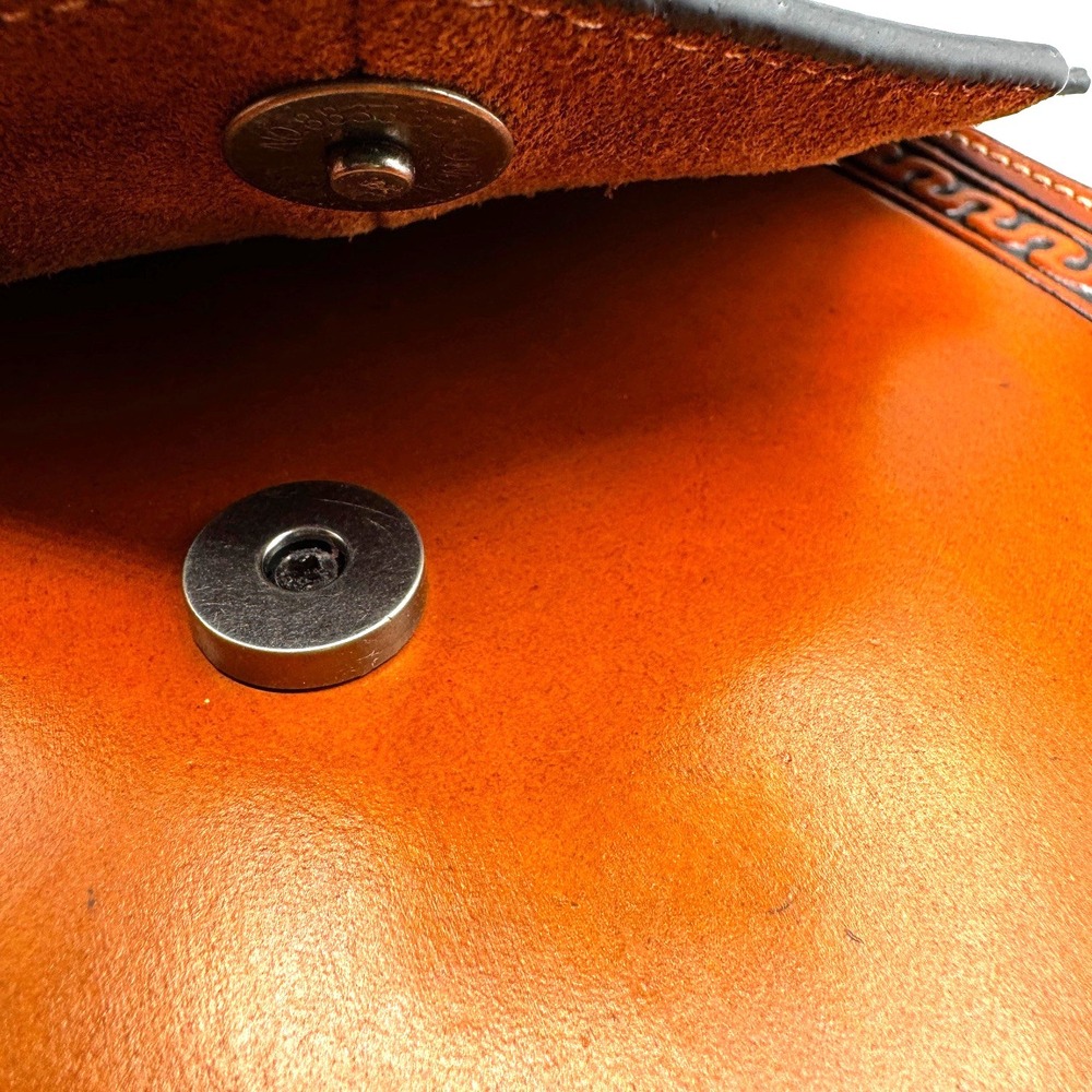 Justin‎ Women's Serpentine Hair-On Crossbody Bag Tooled Leather Western Landman - Picture 12 of 15